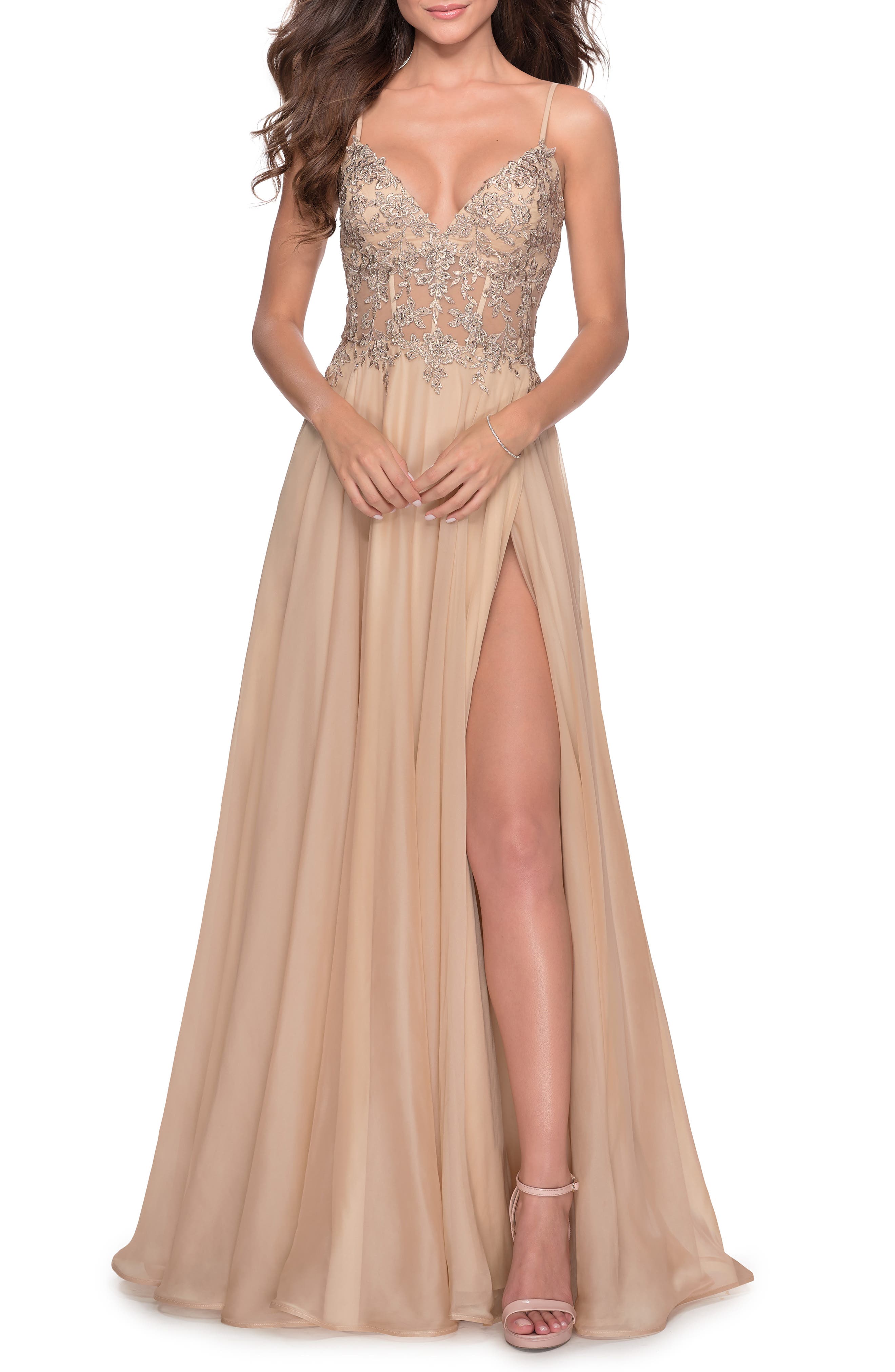 Beige Formal Dresses ☀ Evening Gowns ...